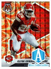 2021 PANINI MOSAIC FOOTBALL NFL - 6 CLYDE EDWARDS-HELAIRE ORANGE PRIZM REACTIVE